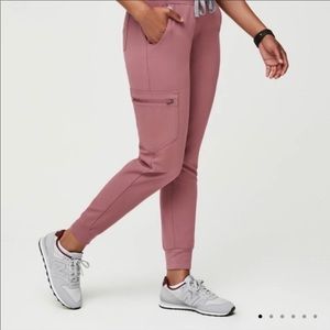 FIGS mauve high waisted zamora joggers size small